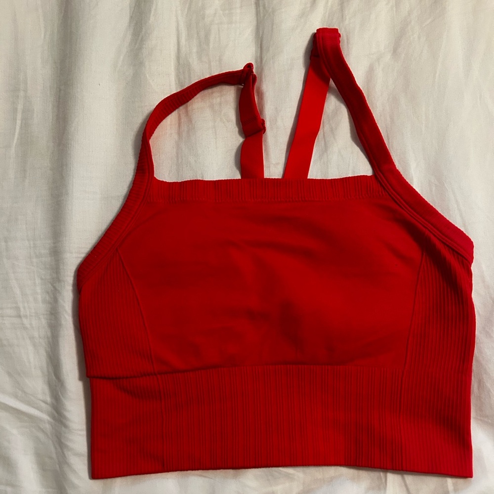 All in Motion Red Crop/Sports Bra